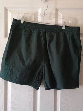 NWOT American Apparel Forest Green Nylon Athletic Shorts Size L